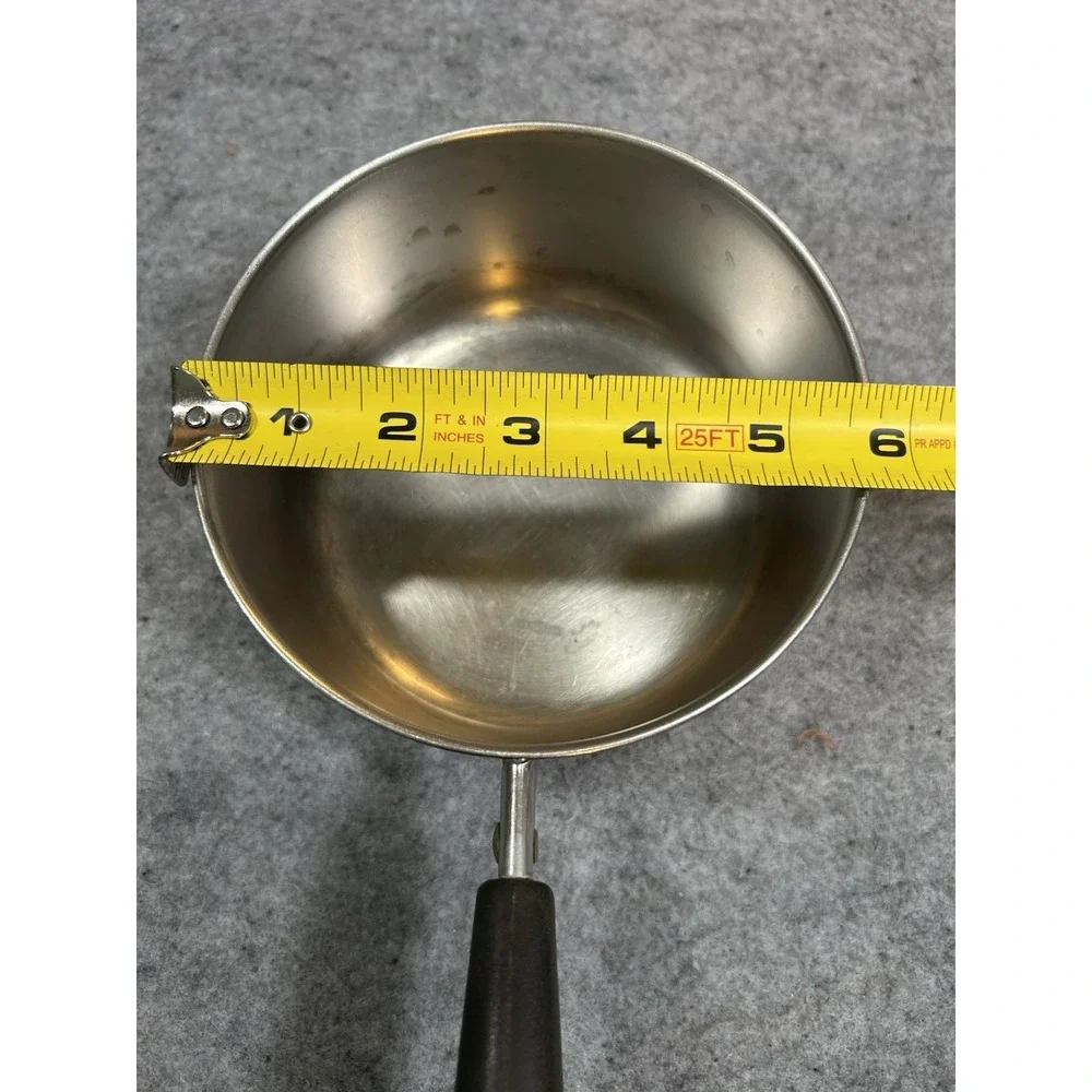 1801 Revere Ware 1 Quart Qt  Saucepan Copper Bottom USA 👉 No Lid👈